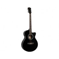 Redding RGC51CE Grand Concert Size Acoustic Guitar (Black)